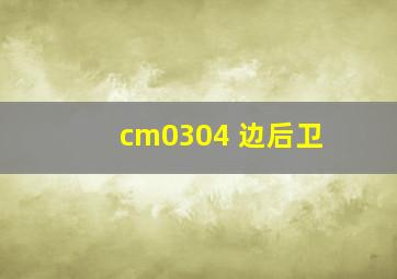 cm0304 边后卫